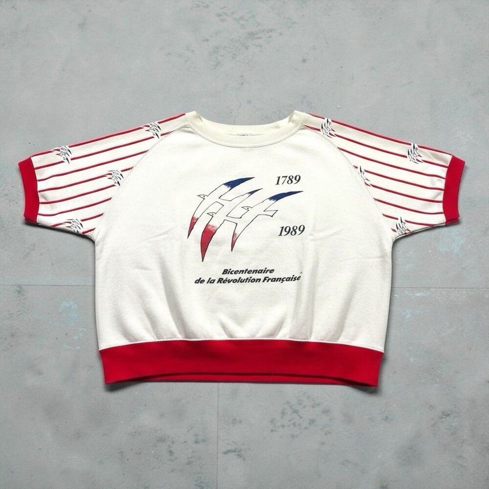 Vintage 1989 French Revolution Anniversary Sweatshirt Women’s LARGE Boxy France